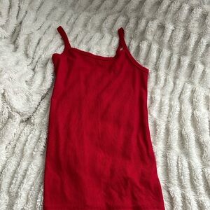 Red tank top